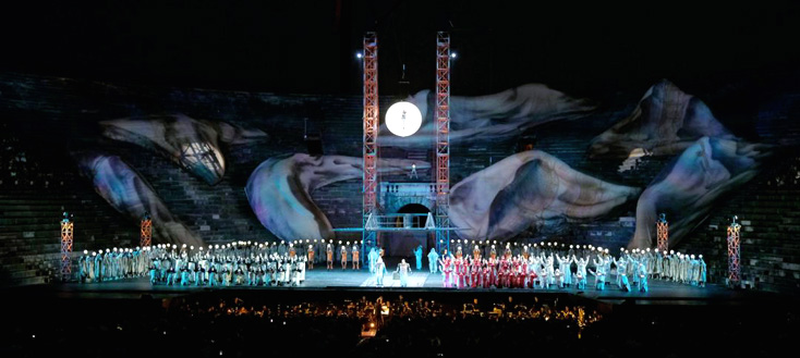 L'étrange Aida (Verdi) de La Fura dels Baus aux Arènes de Vérone