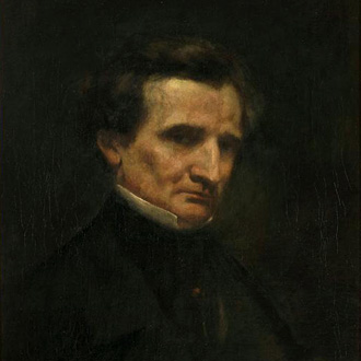 le compositeur Berlioz peint par Courbet en 1850