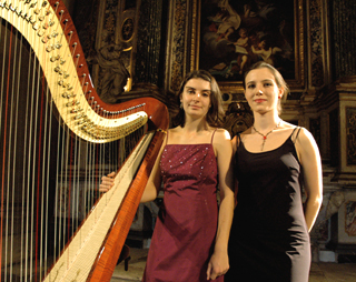 aux Journées de la harpe (Arles) : Delphine Constantin et Constance Luzzati