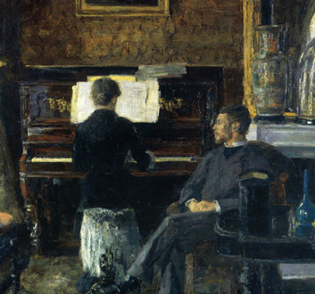 James Ensor peint le Concert russe [Bruxelles, Musée des Beaux-arts]