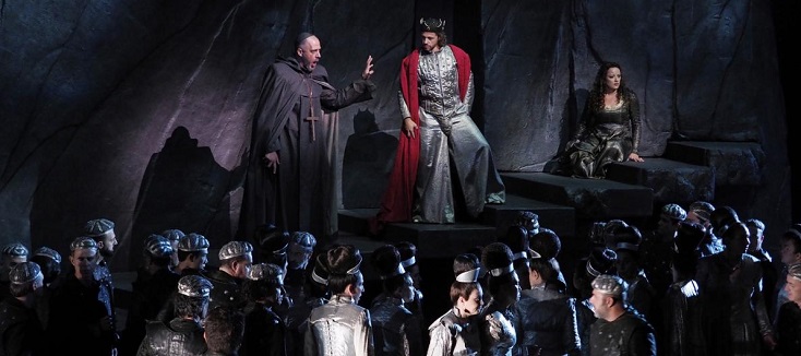 à Barcelone (Liceu), Derek Gimpel met en scène "La favorite" de Donizetti