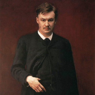 portrait d'Alexandre Glazounov (Глазунов) par Ilia Répine (Ре́пин), 1887