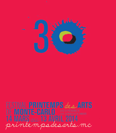 l'affiche 2014 du Printemps des arts de Monte-Carlo