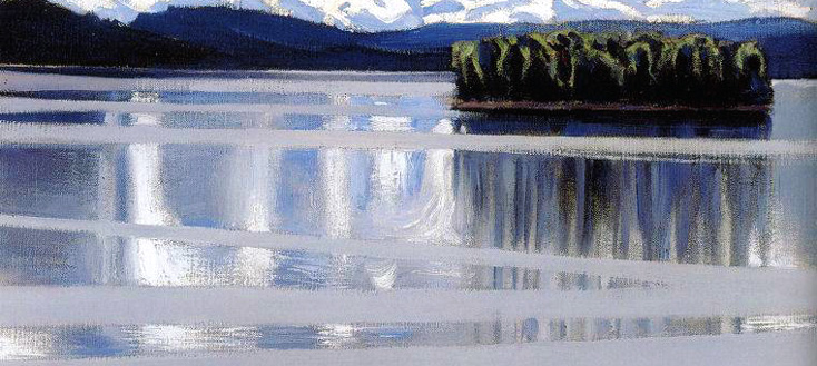 Le Lac Keitele peint en 1905 par Akseli Gallen-Kallela