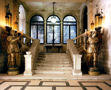 Hall du Palazzo Mocenigo à Venise