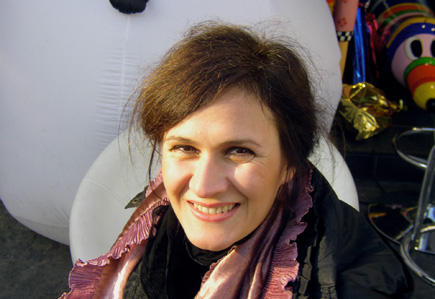 la compositrice italienne Lara Morciano, photo de Bertrand Bolognesi, 2009