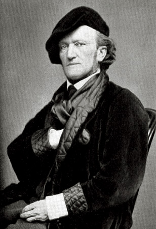 le compositeur allemand Richard Wagner photographié à Paris en 1869
